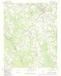 1964 Map of Watkinsville, 1986 Print