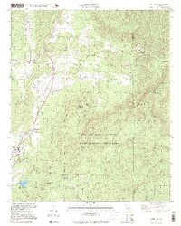 preview thumbnail of historical topo map of Bartow County, GA in 1997