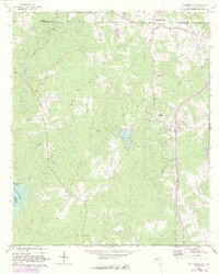1964 Map of Whitesville, 1983 Print