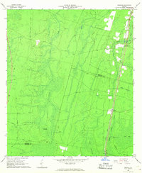 Download a high-resolution, GPS-compatible USGS topo map for Winokur, GA (1967 edition)