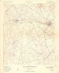 1950 Map of Wrens