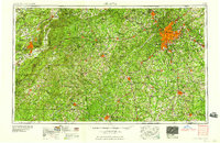 preview thumbnail of historical topo map of Atlanta, GA in 1958
