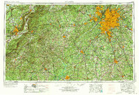 preview thumbnail of historical topo map of Atlanta, GA in 1953