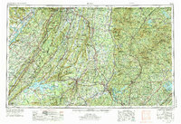 1958 Map of Suwanee, GA, 1974 Print