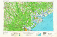1957 Map of Savannah, 1967 Print