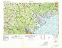 1957 Map of Savannah, 1978 Print