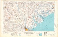 1957 Map of Savannah, 1967 Print