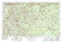 1953 Map of Waycross, 1984 Print