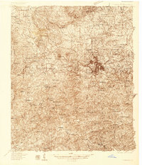 preview thumbnail of historical topo map of Thomaston, GA in 1935