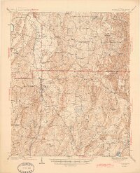 preview thumbnail of historical topo map of Adairsville, GA in 1944
