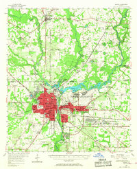 1956 Map of Albany, 1968 Print