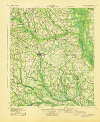 Download a high-resolution, GPS-compatible USGS topo map for Brooklet, GA (1943 edition)