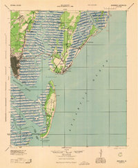 1945 Map of Brunswick, GA