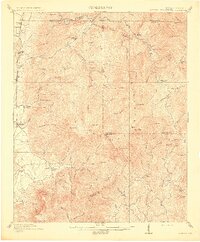 1913 Map of Cohutta Mtn. 