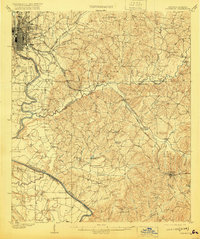 1908 Map of Columbus, 1920 Print