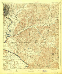 1908 Map of Columbus, 1926 Print