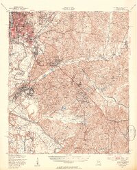 preview thumbnail of historical topo map of Columbus, GA in 1947