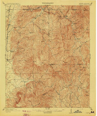 preview thumbnail of historical topo map of Murray County, GA in 1913