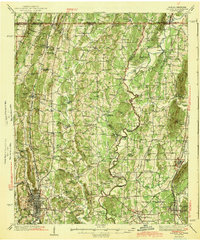 preview thumbnail of historical topo map of Dalton, GA in 1943