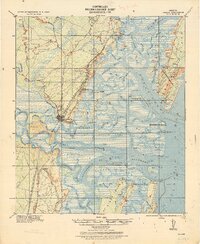 1921 Map of Darien, 1937 Print
