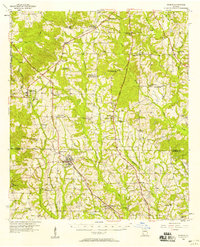 1956 Map of Doerun, 1958 Print