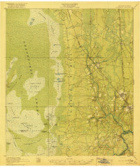 1918 Map of Folkston