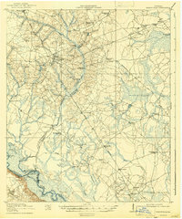 1920 Map of Glennville, 1943 Print