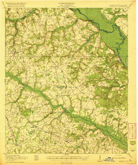 1920 Map of Burke County, GA