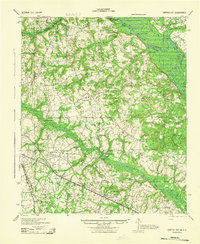 preview thumbnail of historical topo map of Burke County, GA in 1943