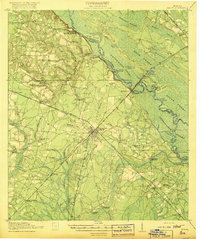 1918 Map of Jesup