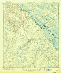 1918 Map of Jesup, 1943 Print