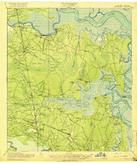 1918 Map of Kingsland, GA
