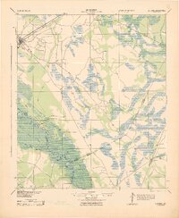 1943 Map of Ludowici
