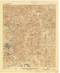 1912 Map of Milledgeville, 1944 Print