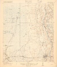 1918 Map of Moniac