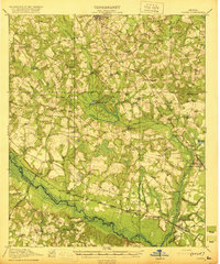 1920 Map of Oliver, GA