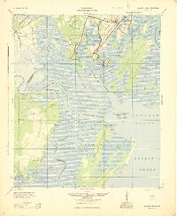 1945 Map of Ossabaw Island