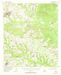 preview thumbnail of historical topo map of Perry, GA in 1956
