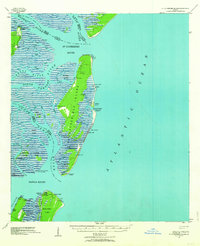 1943 Map of St Catherines Island, 1963 Print