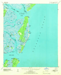 1943 Map of St Catherines Island, 1966 Print