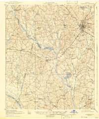 1920 Map of Statesboro, 1942 Print