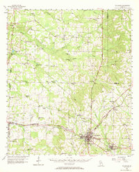preview thumbnail of historical topo map of Sylvester, GA in 1956