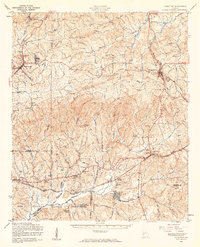 1955 Map of Talbotton, GA, 1961 Print