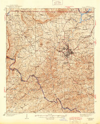 1939 Map of Thomaston, GA, 1944 Print