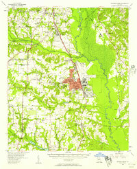 1956 Map of Warner Robins, 1957 Print