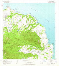 1963 Map of Anahola, 1964 Print