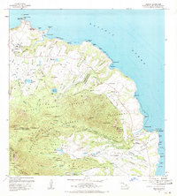 1963 Map of Anahola, 1971 Print