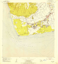 1953 Map of Ewa, 1956 Print