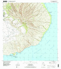 preview thumbnail of historical topo map of Maui County, HI in 1992