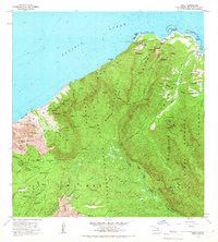 1965 Map of Haena, HI, 1967 Print